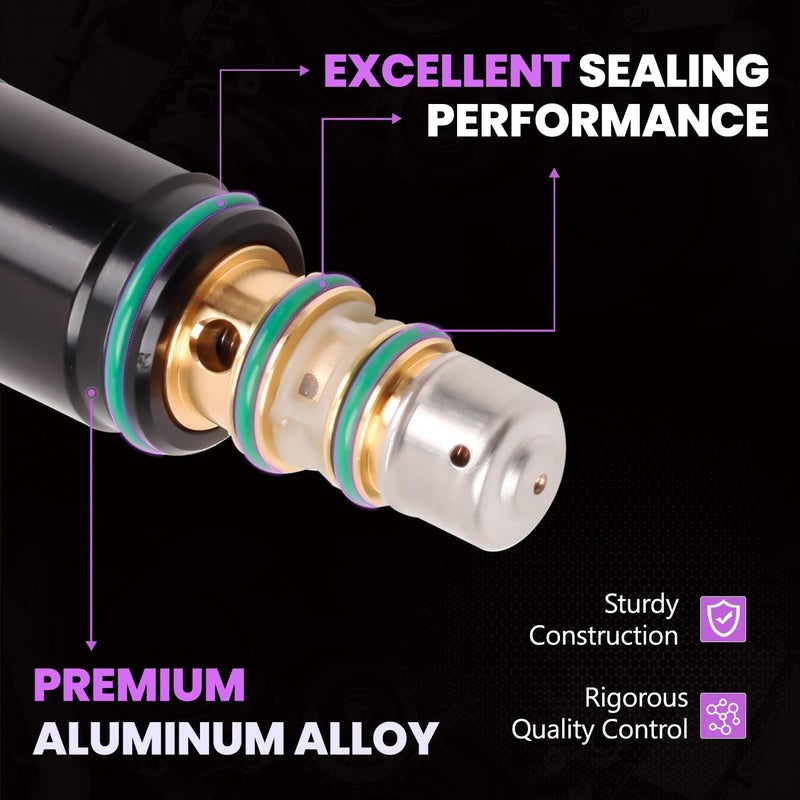 Pnkauto AC Compressor Control Solenoid Valve Compatible with 2012-2014 GMC Terrain 2.4L 3.0L 3.6L, 2012-2014 Chevy Equinox 2.4L 3.0L 3.6L - Image 5